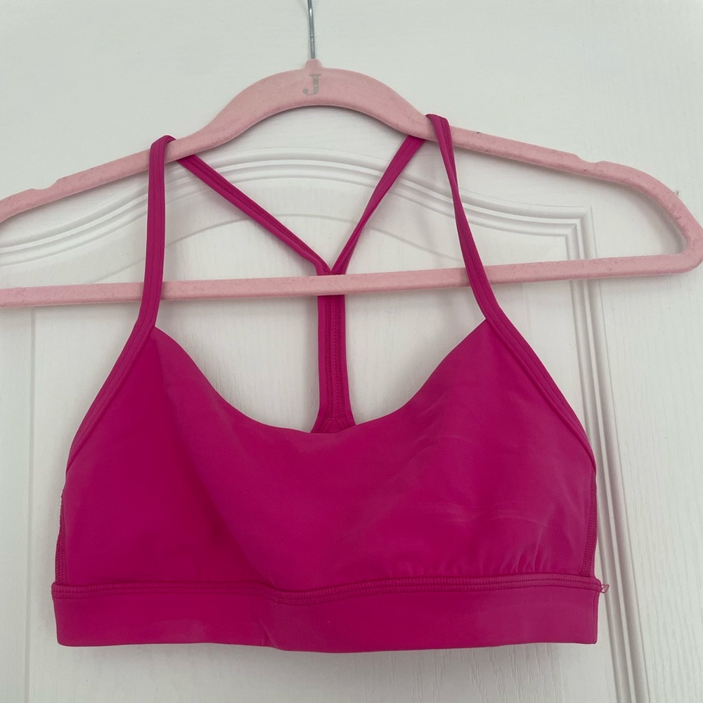 Lululemon Flow Y Bra Sonic Pink Size 6 NWOT